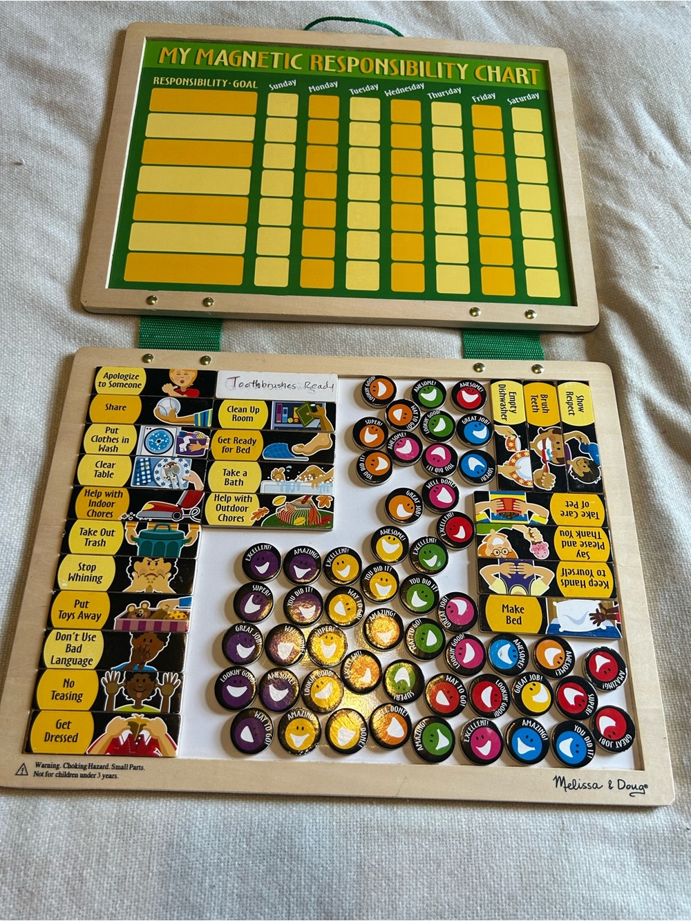 Melissa & Doug magnetic responsibility chart
